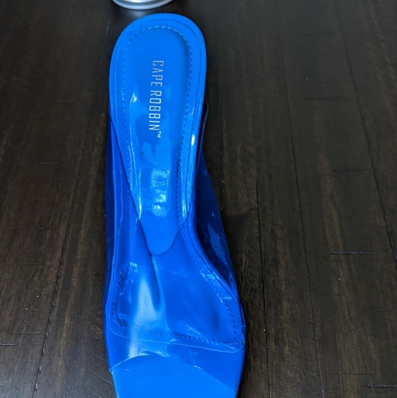 Neon Blue Stilleto Heels - Picture 6 of 13